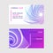 Abstract design set of business cards vector illustration. Minimalistic design, creative concept, modern background