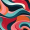 Abstract design with wavy colors and bold patterns (tiled)