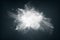 Abstract design of white powder snow cloud