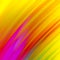 Abstract diagonal stripes in bold gold purple red blue green and pink on yellow background, dramatic glowing colorful lines in cor