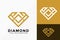 Abstract Diamond Jewellery Logo Vector Design. Brand Identity emblem, designs concept, logos, logotype element for template