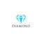 Abstract diamond logo design for jewelry business. Diamond icon.