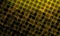 Abstract digital 3d pattern or texture of wavy square net, veil or membrane in yellow hues on black.