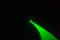 Abstract of digital green light laser line, disco light show, stage lights with laser..Green laser beams light effect on black bac
