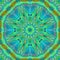 Abstract digital kaleidoscope, mandala, oriental design creative