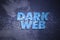 abstract digital technology dark web text background, danger internet, data braking