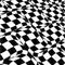 Abstract distorted checkered background