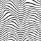 Abstract distortion line background. Striped wave backdrop.