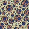 Abstract distributed round holes pattern