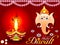 Abstract diwali concept with ganesh