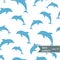 Abstract dolphin pattern
