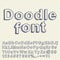 Abstract doodle font