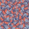 Abstract Doodle Seamless Pattern with Seashells