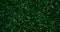 Abstract dot glitter sparkle green binary digital code, computer generated seamless loop abstract motion black background