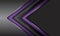 Abstract double purple dark grey metallic arrow direction with circle mesh blank space design modern futuristic background