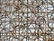 Abstract dried wooden branches fence panel decorative background