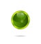 Abstract eco green bubble isolated