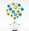 Abstract education background. Growth tree concept