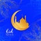 Abstract Eid Mubarak decorative religious background