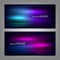 Abstract elements. Website header or banner set