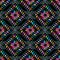 Abstract embroidered paisley seamless pattern. Vector colorful p