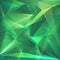 Abstract emerald green crystal faceted background