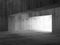 Abstract empty dark concrete interior