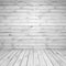 Abstract empty white wooden room interior
