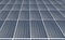 Abstract endless power solar panel on blue sky background, alternative clean energy concept