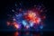 Abstract and energetic fireworks composition