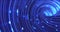 Abstract energy blue swirling curved lines of glowing magical streaks and energy