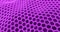 Abstract energy purple cells hexagons with waves