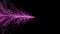 Abstract energy technology data futuristic fiber optic  pink flower network animation black background