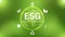 Abstract ESG with icon concept sustainable corporate development Environment, Social, and Governance