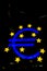 Abstract Euro Symbol Frankfurt European Central Bank Night