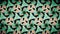 Abstract exclusive gold and green color pattern wallpaper