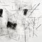 Abstract Expressionism: Black And White Drawing With Erased And Obscured Lines