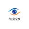 Abstract Eye Logo Letter   vision eye symbol vector template design