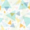 Abstract fabric triangles seamless pattern