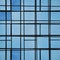 Abstract facade lines and glass reflection