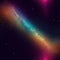 Abstract fantasy galaxy background