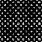 Abstract fashion grunge polka dots background. Black and white seamless pattern with textured circles. Template design