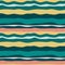 Abstract fat horizontal wavy, curly lines with pastel yellow, emerald green, mint, pink colors. Tender nature palette