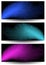 Abstract feather banners