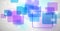 Abstract festive gradient background with dynamic squares