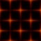 Abstract fiery geometric pattern on a black background. Futuristic background for design, web