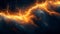 Abstract fiery space nebula