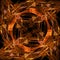 Abstract fiery star background