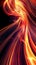 Abstract fiery wave background