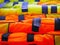 Abstract fishing Life Jackets floaters colourful and shining